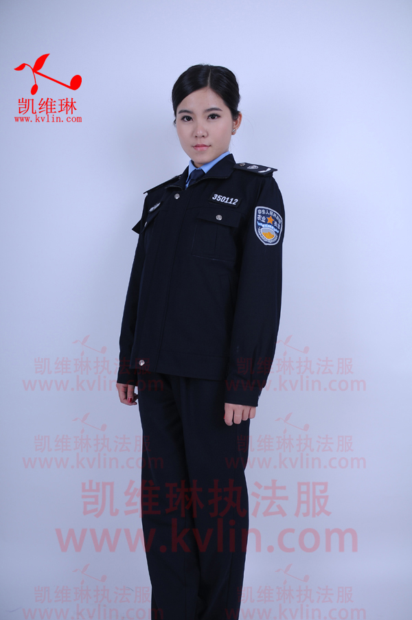 农业部定点制服女士执勤服样式图